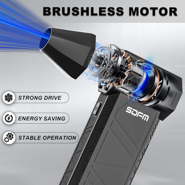 SDFM Compressed Air Duster Black Cordless-1
