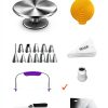 RFAQK Aluminum Cake Decorating Kit Classic Silver-1