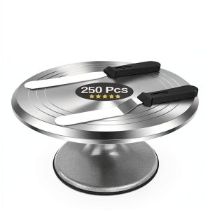 RFAQK Cake Decorating Kit Silver Aluminum 250 Pieces-0