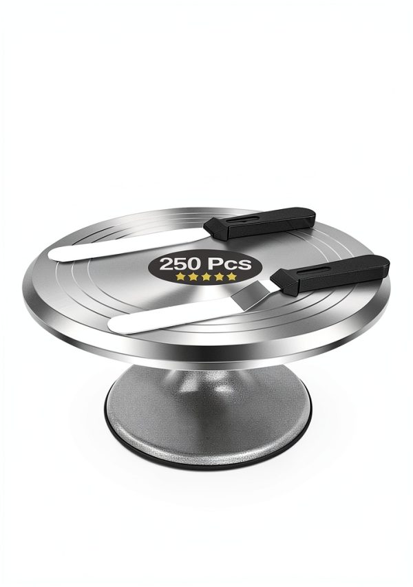 RFAQK Cake Decorating Kit Silver Aluminum 250 Pieces-0