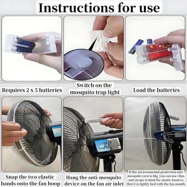 LYCNAGOGUE Fan Mosquito Net Screen Dust Barrier Home Kitchen-7