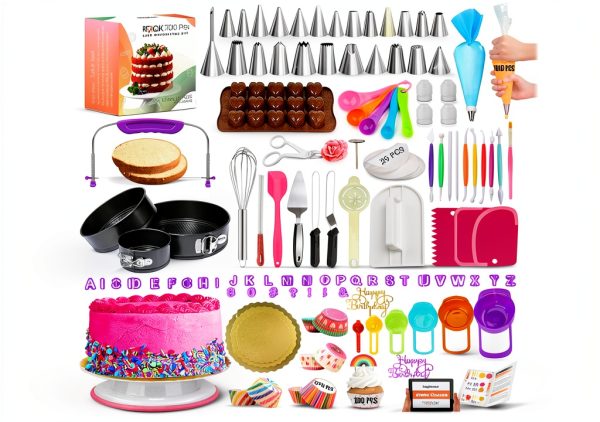 RFAQK Cake Decorating Kit Silicone Plastic-0