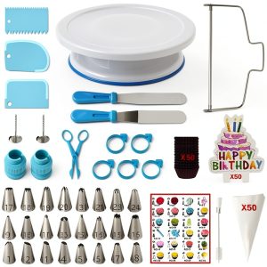 Cake Decorating Kit with Cake Turntable ANSLYQA Kitchen-0