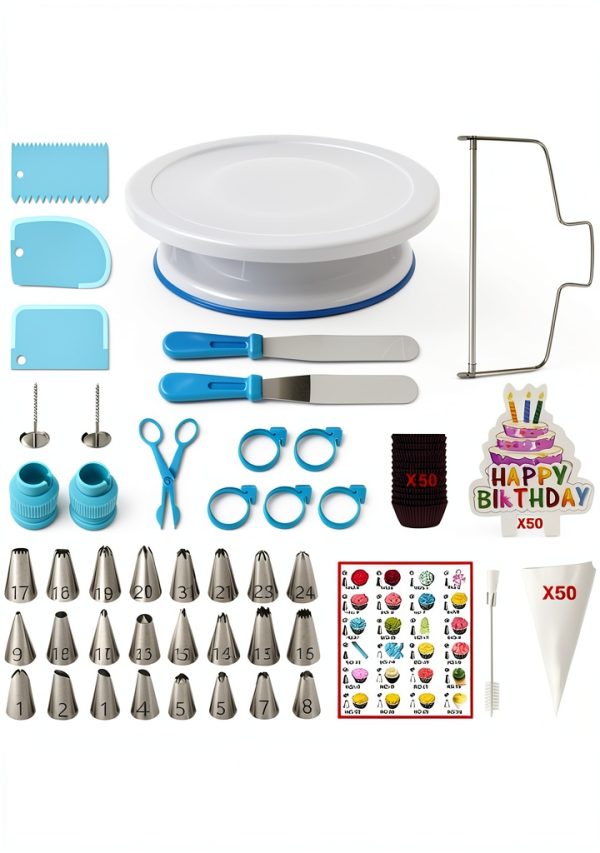 Cake Decorating Kit with Cake Turntable ANSLYQA Kitchen-0