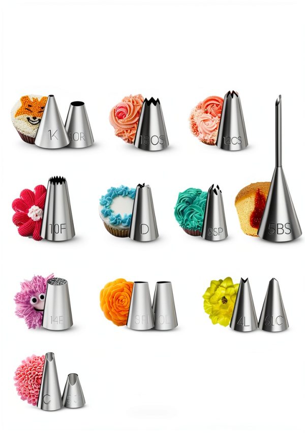 RFAQK Cake Decorating Kit Silicone Plastic-2