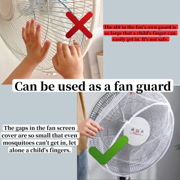 LYCNAGOGUE Fan Mosquito Net Screen Dust Barrier Home Kitchen-5