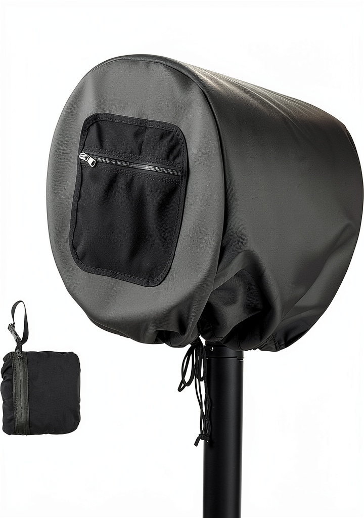 Installing Shark FlexBreeze Fan Cover Homakover Durable Waterproof on a wooden desk
