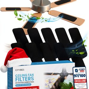 Huicai Activated Carbon Fan Filter Black ACF-2509-BLK-0