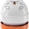 YUNYILAN Mini Vacuum Cleaner White Orange Handheld Desk-0