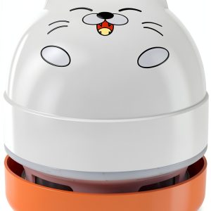 YUNYILAN Mini Vacuum Cleaner White Orange Handheld Desk-0