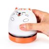 YUNYILAN Mini Vacuum Cleaner White Orange Handheld Desk-2