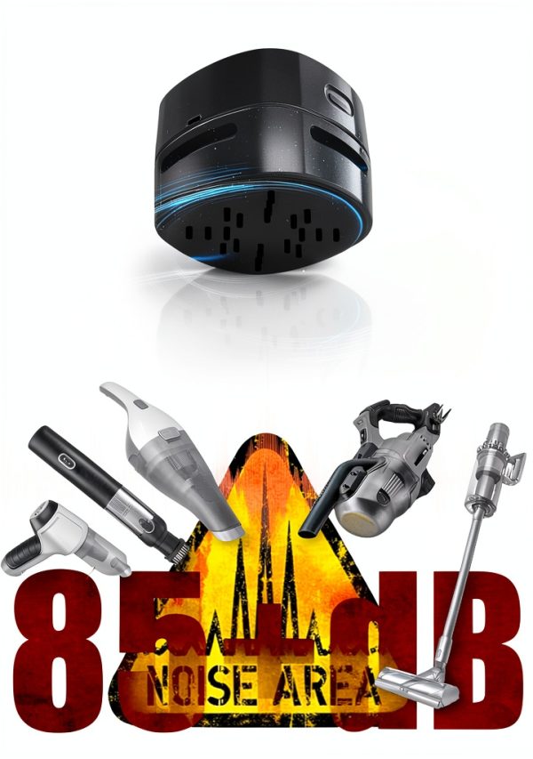 Handheld Vacuum Cleaner IGOKOTI Cordless 600mAh Black-6