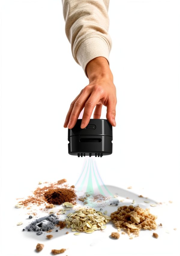 Handheld Vacuum Cleaner IGOKOTI Cordless 600mAh Black-5