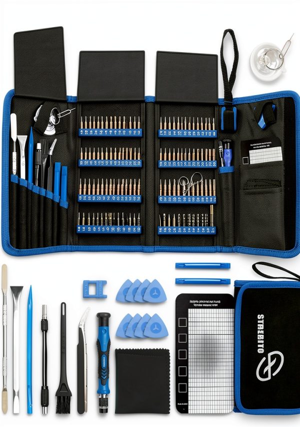 STREBITO 142-Piece Precision Screwdriver Set Chrome Vanadium Steel-0