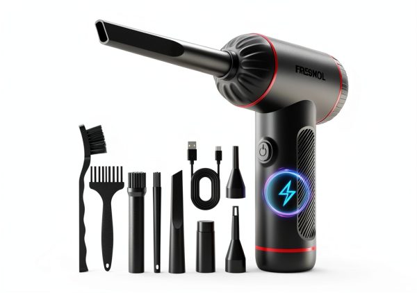 Compressed Air Duster FRESMOL VC019 Black Cordless 100000 RPM-0