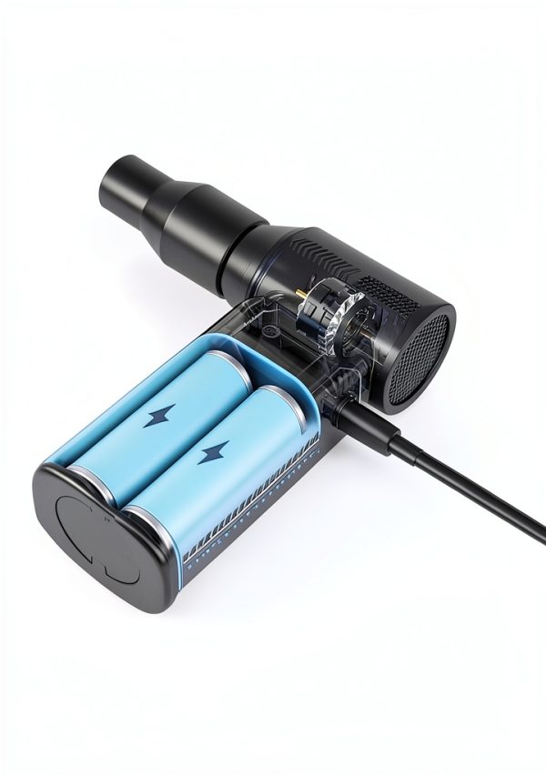 Electric Air Duster ZOAIVR Rechargeable 130K RPM Black Mini Blower-6