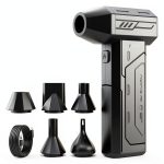 CAGIWIRU Electric Air Duster W20F Black Handheld Turbo Fan-0