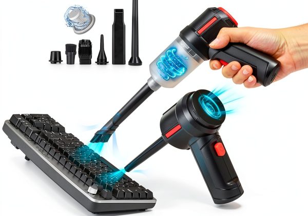 Meudeen Handheld Mini Vacuum Air-01 Black 100ml HEPA Filter-0