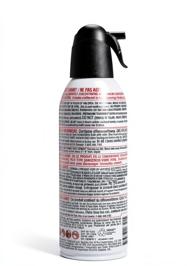 Staples Clear Air Duster 10oz Refillable Lightweight Dust Cleaner-5