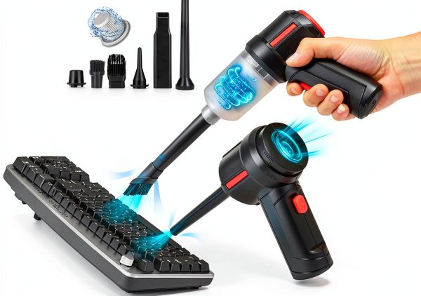 Meudeen Handheld Mini Vacuum Air-01 Black 100ml HEPA Filter-7