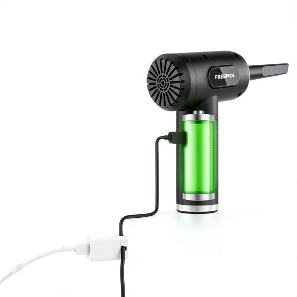 FRESMOL Cordless Electric Air Duster VC018 Black 3‑Battery 100000 RPM-4