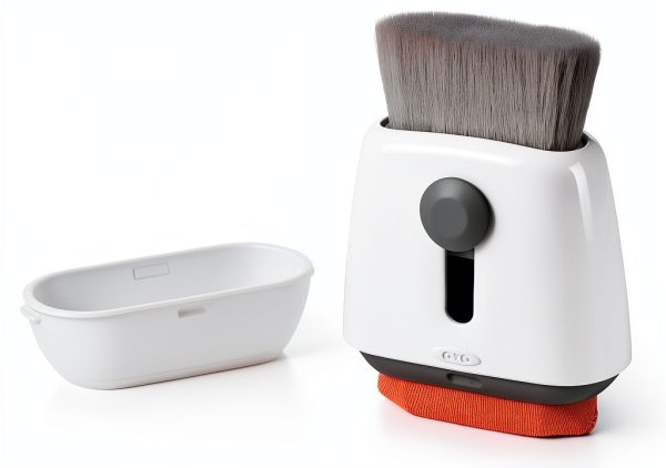 OXO Laptop Cleaner Double‑Sided Tool with Microfiber Pad and Brush-0