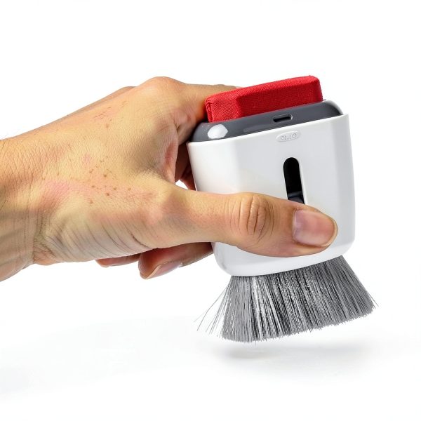 OXO Laptop Cleaner Double‑Sided Tool with Microfiber Pad and Brush-6
