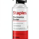Staples Clear Air Duster 10oz Refillable Lightweight Dust Cleaner-0