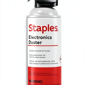 Staples Clear Air Duster 10oz Refillable Lightweight Dust Cleaner-0