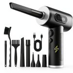 FRESMOL Cordless Electric Air Duster VC018 Black 3‑Battery 100000 RPM-0