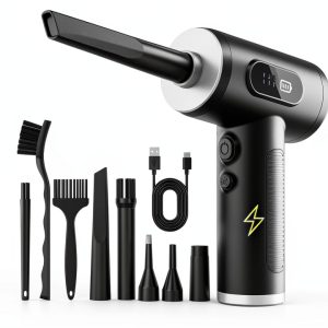 FRESMOL Cordless Electric Air Duster VC018 Black 3‑Battery 100000 RPM-0