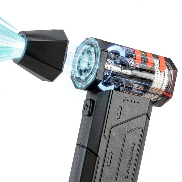 CAGIWIRU Electric Air Duster W20F Black Handheld Turbo Fan-2
