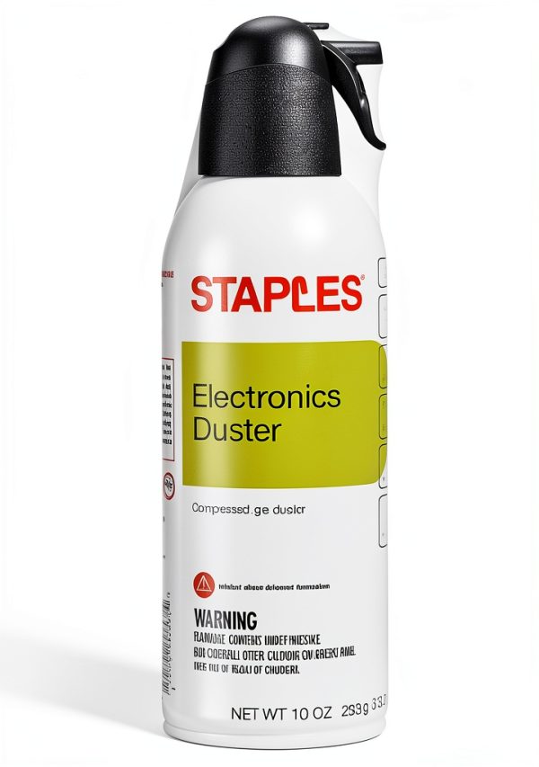 Staples Clear Air Duster 10oz Refillable Lightweight Dust Cleaner-2