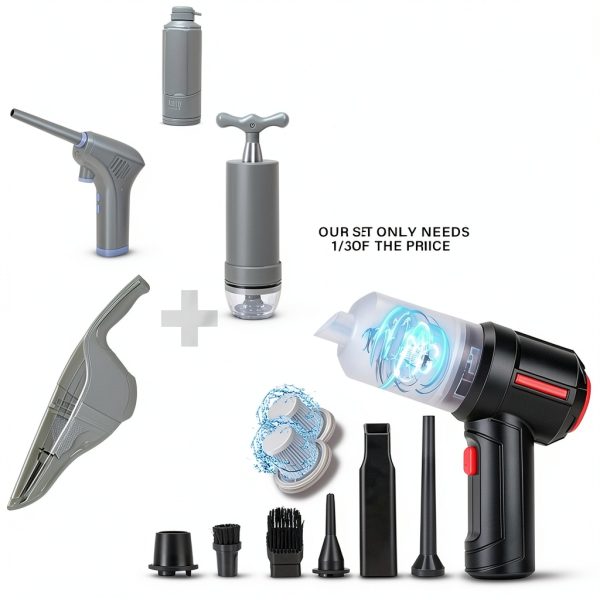 Meudeen Handheld Mini Vacuum Air-01 Black 100ml HEPA Filter-4