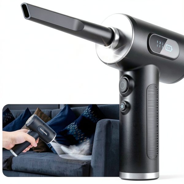 FRESMOL Cordless Electric Air Duster VC018 Black 3‑Battery 100000 RPM-2