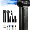 Electric Air Duster ZOAIVR Rechargeable 130K RPM Black Mini Blower-0