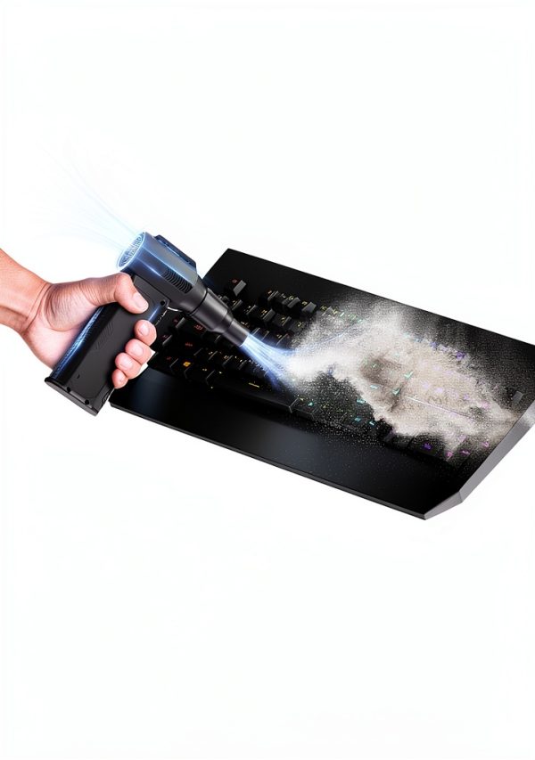 Electric Air Duster ZOAIVR Rechargeable 130K RPM Black Mini Blower-1