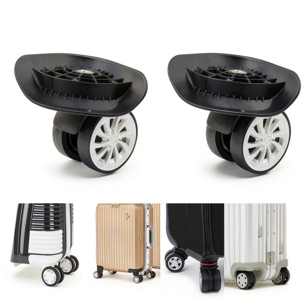 Universal Luggage Wheel by Akozon 2pcs 2.2" Duty Poly Plastic Swivel-2
