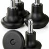 Outus 5 Pieces Bell Glides Replacement Office Chair Wheels Stopper Office Chair Swivel Caster Wheels Stool Bell Glides with Separate Self Adhesive Pads (Low Profile)-1