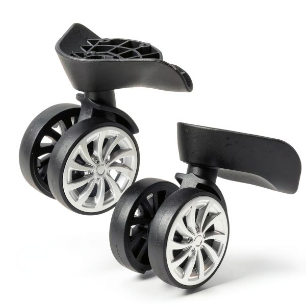 Universal Luggage Wheel by Akozon 2pcs 2.2" Duty Poly Plastic Swivel-7