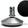 Bell Glides Replacement Office Chair Swivel Caster Wheels to Fixed Stationary Castors，Adjustable Castor Low Profile Stool with Separate Self Adhesive Felt Pads Black 5pcs Silver-3
