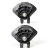 Universal Luggage Wheel by Akozon 2pcs 2.2" Duty Poly Plastic Swivel-4