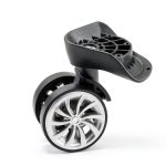 Universal Luggage Wheel by Akozon 2pcs 2.2" Duty Poly Plastic Swivel-0