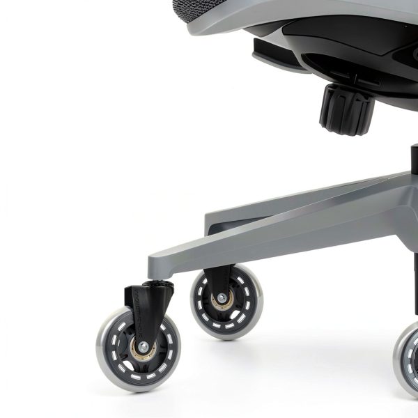 Innovative Haus Office Chair Wheels Replacement Set of 5 - Heavy Duty 3'' Clear Caster Wheels for Carpet and Hardwood Floors - Universal Fit, Quiet and Smooth Rolling - No Desk Floor Mat Needed-1