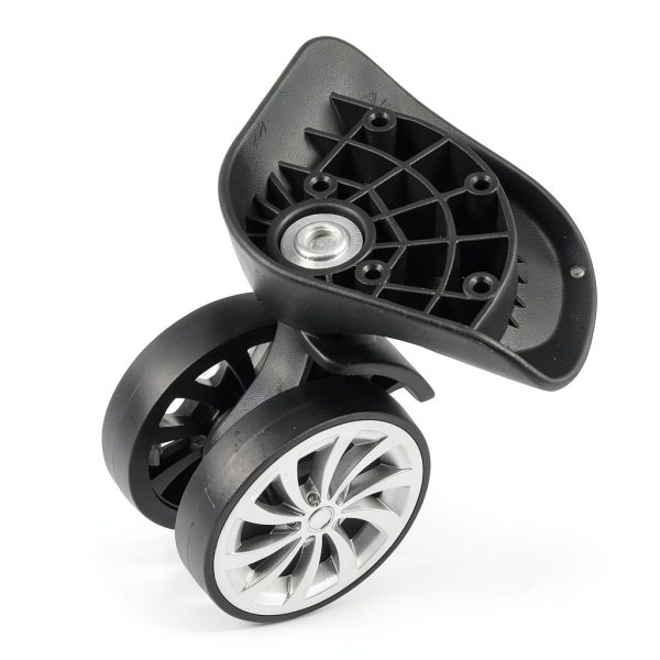 Universal Luggage Wheel by Akozon 2pcs 2.2" Duty Poly Plastic Swivel-6
