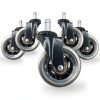 ALTRA Office Chair Wheel Casters 3‑Inch Roller‑Blade 5 Heavy‑Duty-0