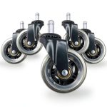 ALTRA Office Chair Wheel Casters 3‑Inch Roller‑Blade 5 Heavy‑Duty-0