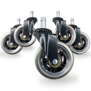 ALTRA Office Chair Wheel Casters 3‑Inch Roller‑Blade 5 Heavy‑Duty-0