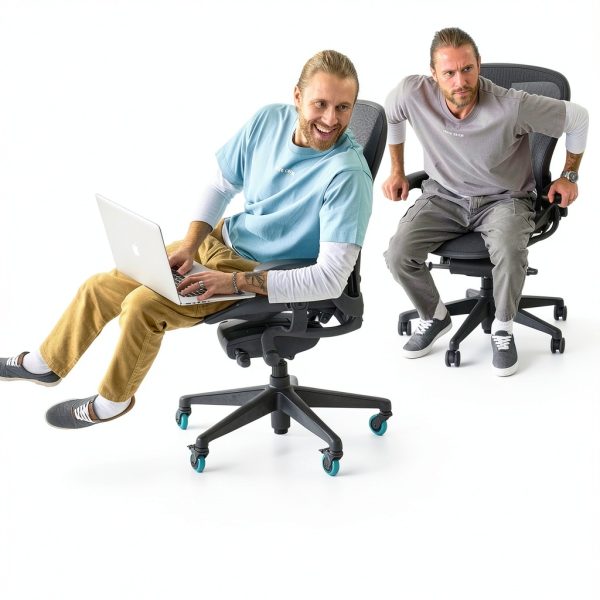 STEALTHO Chair Casters 5-Pack Silent Rollers Navy Blue 7/16x7/8-4