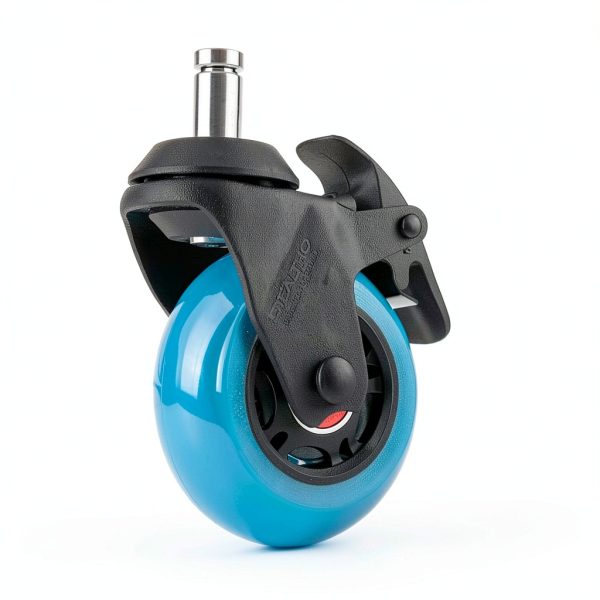 STEALTHO Chair Casters 5-Pack Silent Rollers Navy Blue 7/16x7/8-2